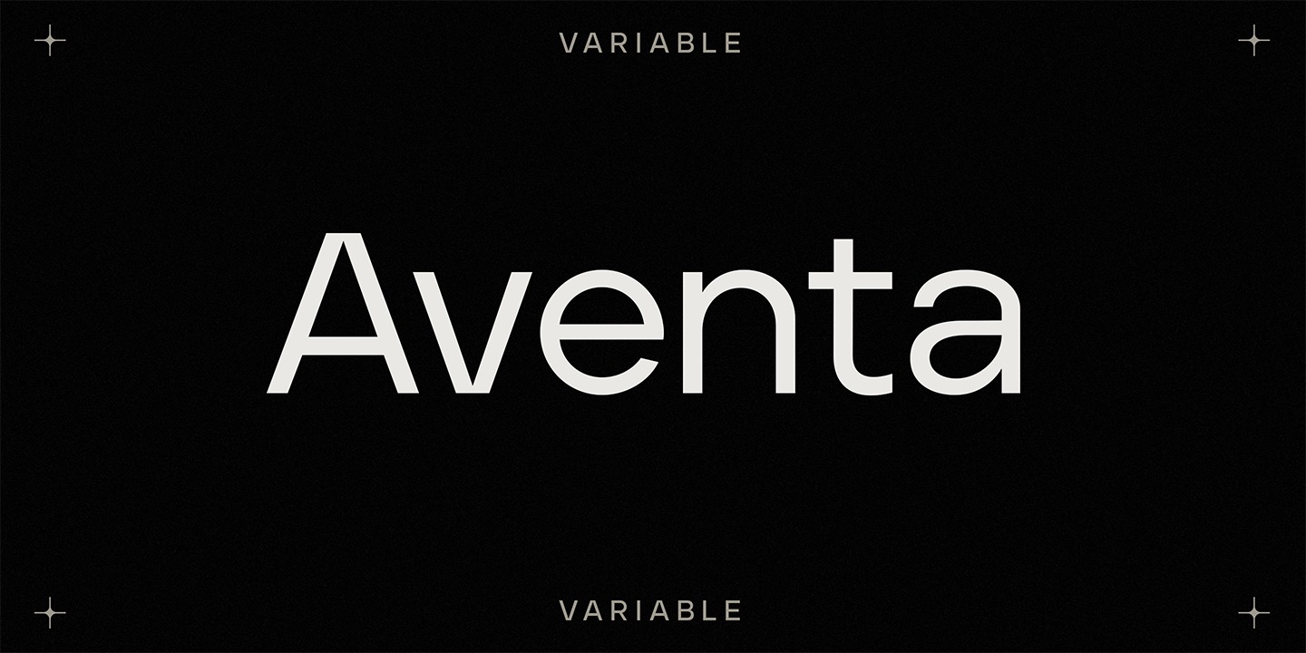 Beispiel einer Aventa-Schriftart #1